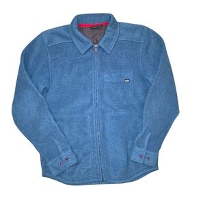 Kavu Mens Fleece Zip Up Blue Jacket